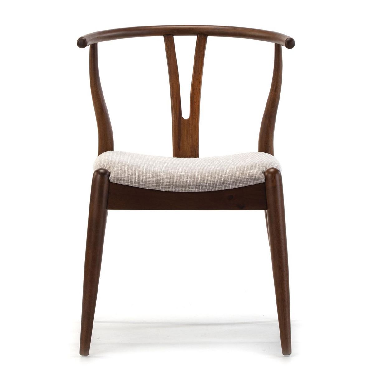 VS VENTA-STOCK Pack 2 chaises Rustic, Couleur Noyer, Bois Massif, 55 cm x 54,5 cm x 76 cm