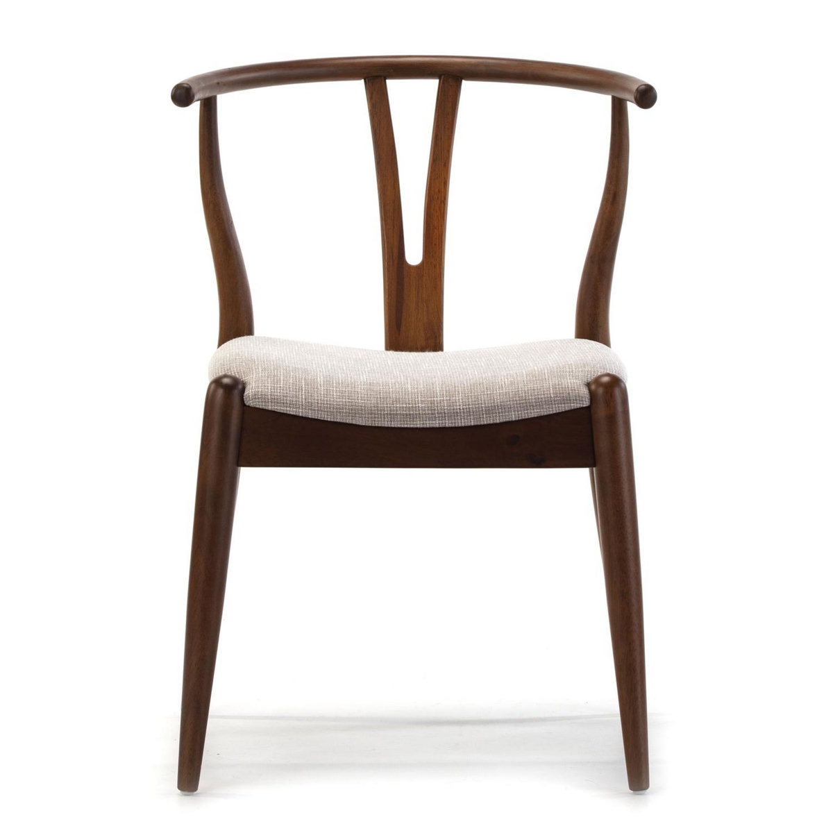 VS VENTA-STOCK Pack 2 chaises Rustic, Couleur Noyer, Bois Massif, 55 cm x 54,5 cm x 76 cm