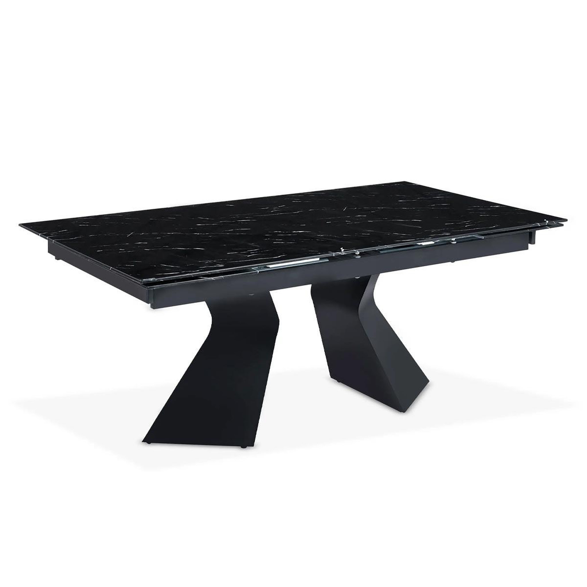 Voir la diapositive 1 : Paris Prix Table à manger extensible  lynda  180-260cm noir