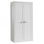 Voir la diapositive 4 : Paris Prix Pack - Lit Enfant, Chevet & Armoire 2 Portes  Lewis  Blanc