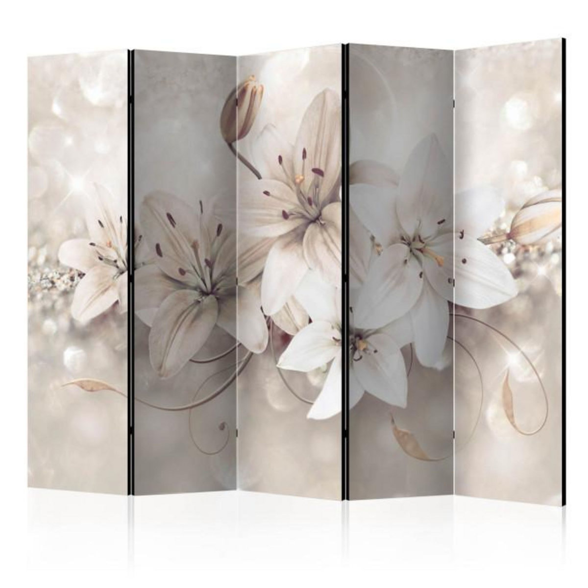 Paris Prix Paravent 5 Volets  Diamond Lilies  172x225cm
