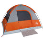 Voir la diapositive 5 : VIDAXL Tente de camping a dome 3 personnes orange impermeable