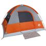 Voir la diapositive 5 : VIDAXL Tente de camping a dome 3 personnes orange impermeable
