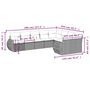 Voir la diapositive 6 : VIDAXL Salon de jardin avec coussins 9 pcs marron resine tressee