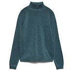 Vero Moda Pull Col roulé  Canard Paillette Femme Vero Moda Happyglitter. Coloris disponibles : Bleu