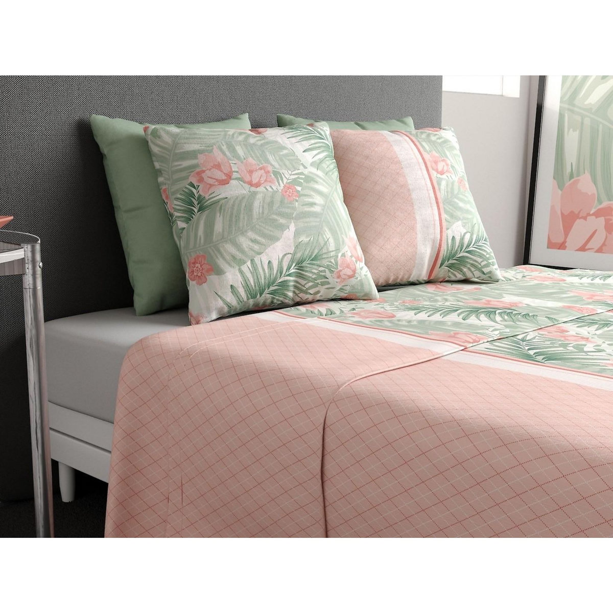 ATELIER DU COTON Parure de drap 100% coton 57fils bora