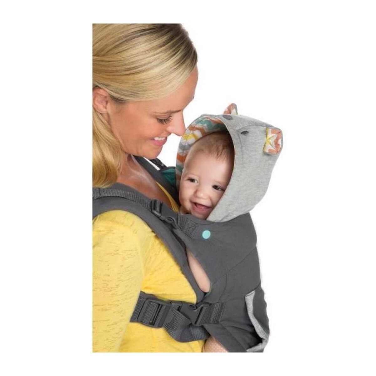 INFANTINO Porte-Bébé INFANTINO Cuddle Up Ourson - 2 modes : ventral face et dorsal