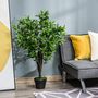 Voir la diapositive 2 : OUTSUNNY Outsunny Arbre artificiel olivier plante artificiel hauteur 1,2 m tronc branches lichen feuilles grand réalisme pot inclus