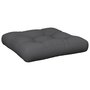 Voir la diapositive 2 : VIDAXL Coussin de palette anthracite 60x61,5x10 cm tissu