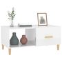 Voir la diapositive 4 : VIDAXL Table basse Blanc brillant 89,5x50x40 cm Bois d'ingenierie