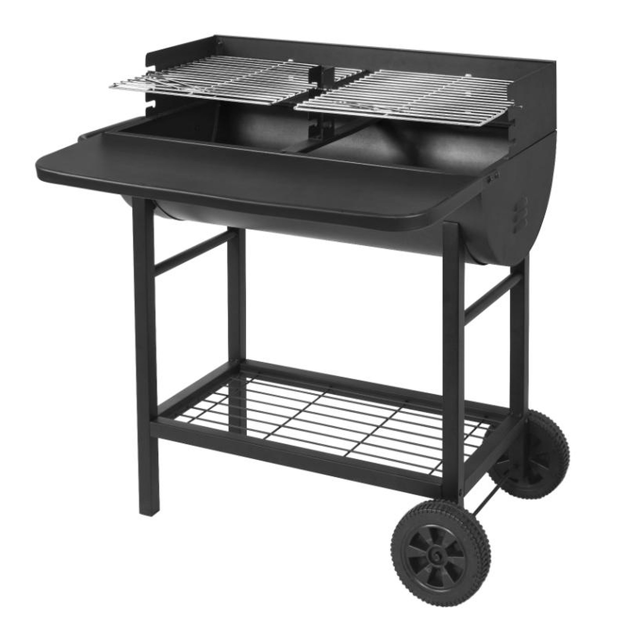 Voir la diapositive 3 : RED DECO Barbecue à charbon 71 x 35.5cm avec chariot - alabama