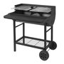 Voir la diapositive 3 : RED DECO Barbecue à charbon 71 x 35.5cm avec chariot - alabama