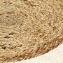 Voir la diapositive 4 : VIDAXL Napperons 6 pcs Naturel Plain 38 cm Rond Jute et coton