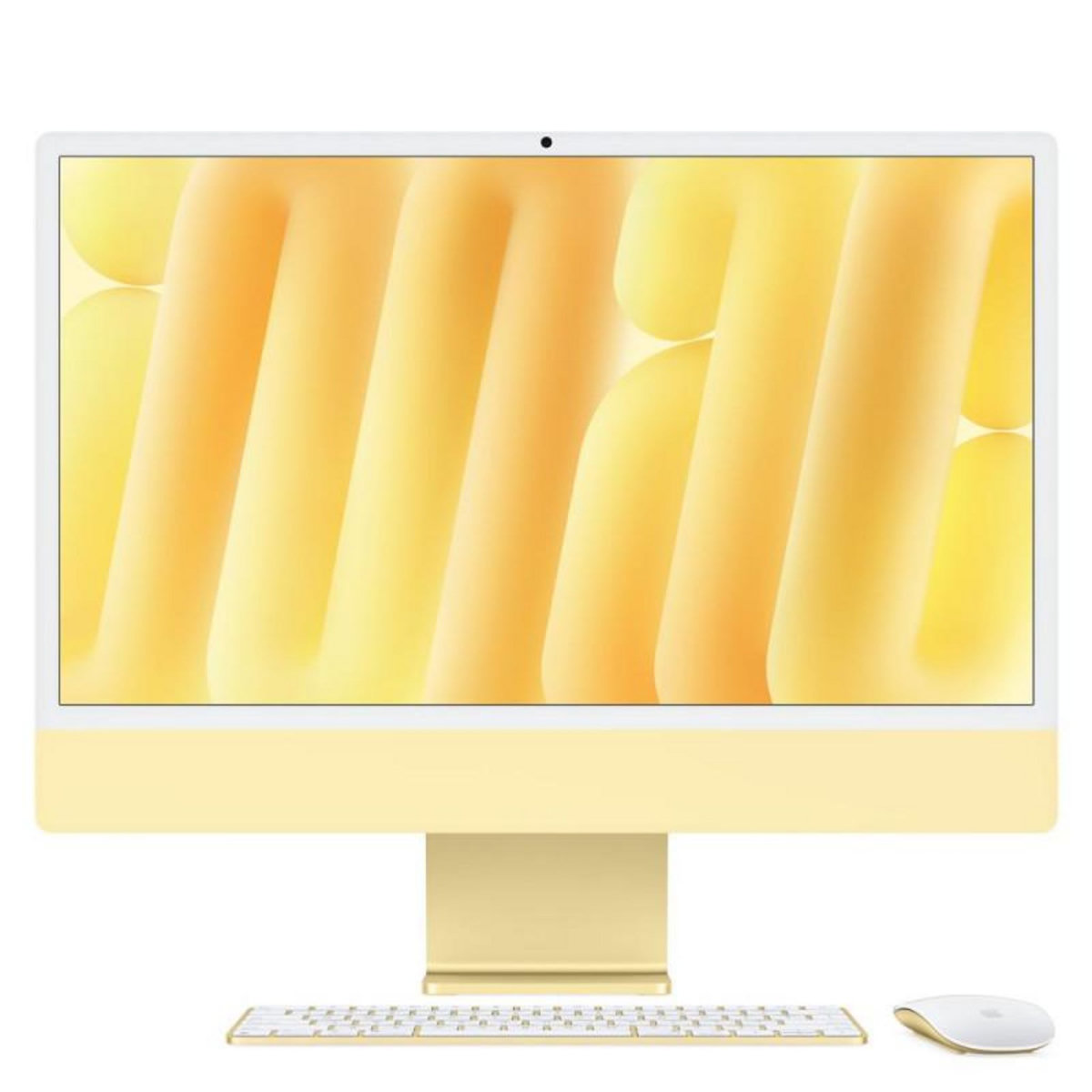 APPLE Apple iMac 24 écran rétina 4,5K 512 Go SSD 16 Go RAM Puce M4 CPU 10 cœurs GPU 10 cœurs Jaune