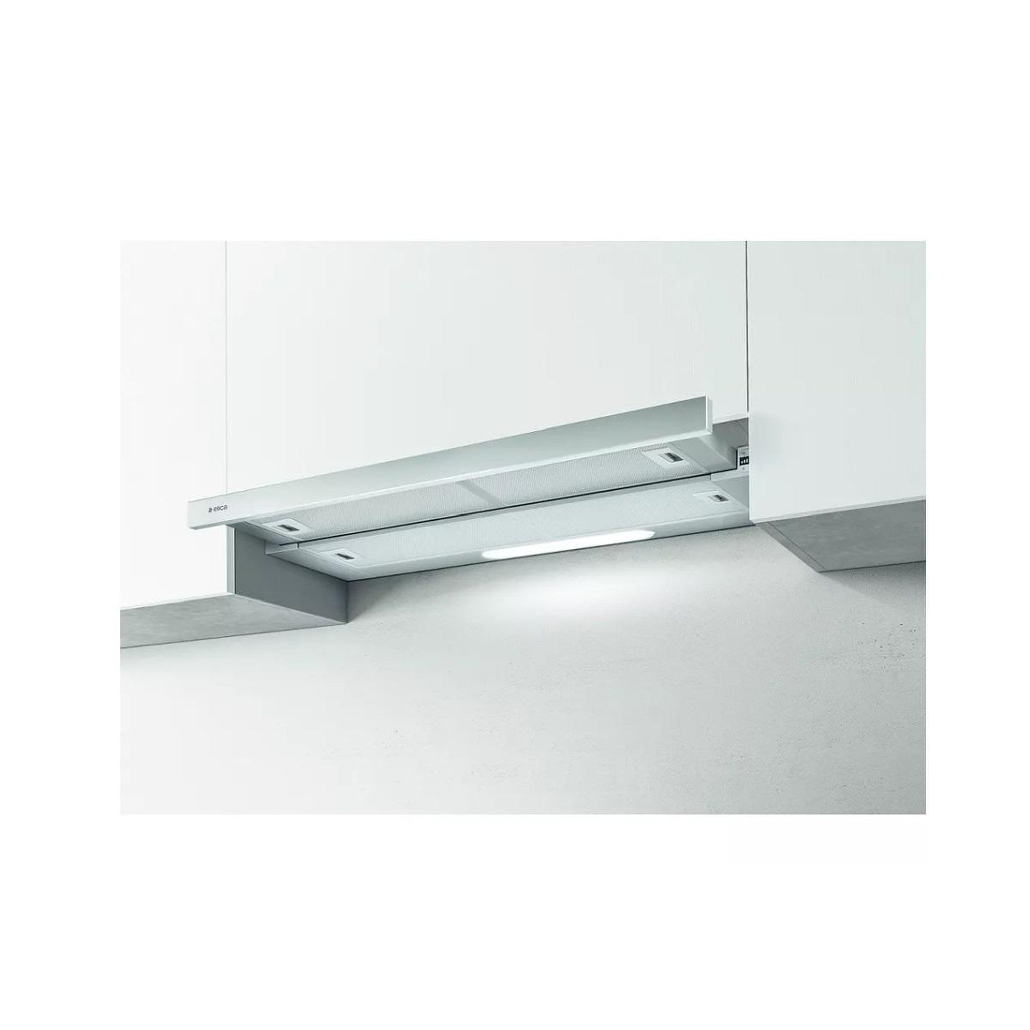 ELICA Hotte escamotable 90cm 63db 535m3/h inox - elite35grixa90