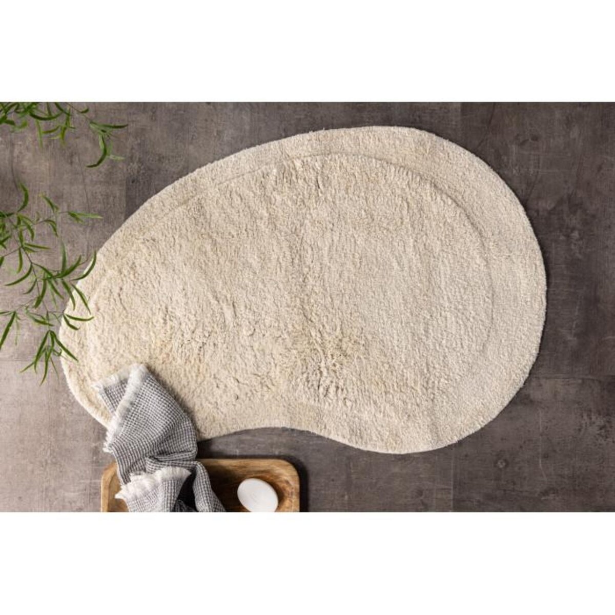 Paris Prix Tapis de Salle de Bain  Elvis  60x85cm Naturel