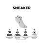 Voir la diapositive 2 : FREEGUN Lot de 6 paires de chaussettes tiges courtes homme Freegun noir/blanc