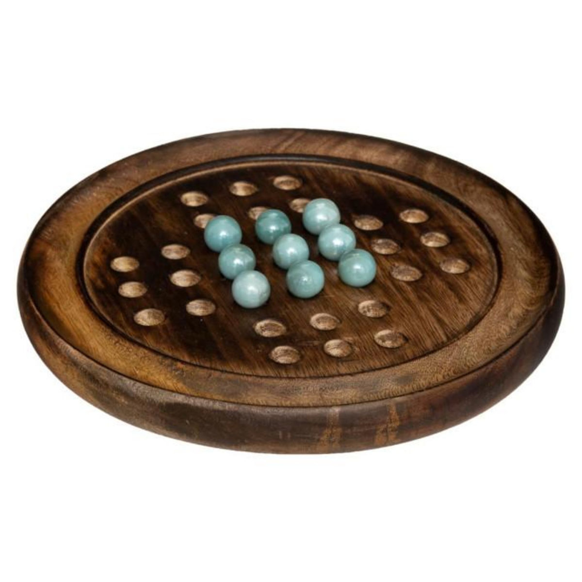 ATMOSPHERA Jeu de Société en Bois  Solitaire  22cm Naturel