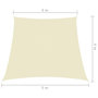 Voir la diapositive 6 : VIDAXL Voile de parasol Tissu Oxford trapeze 4/5x4 m Creme