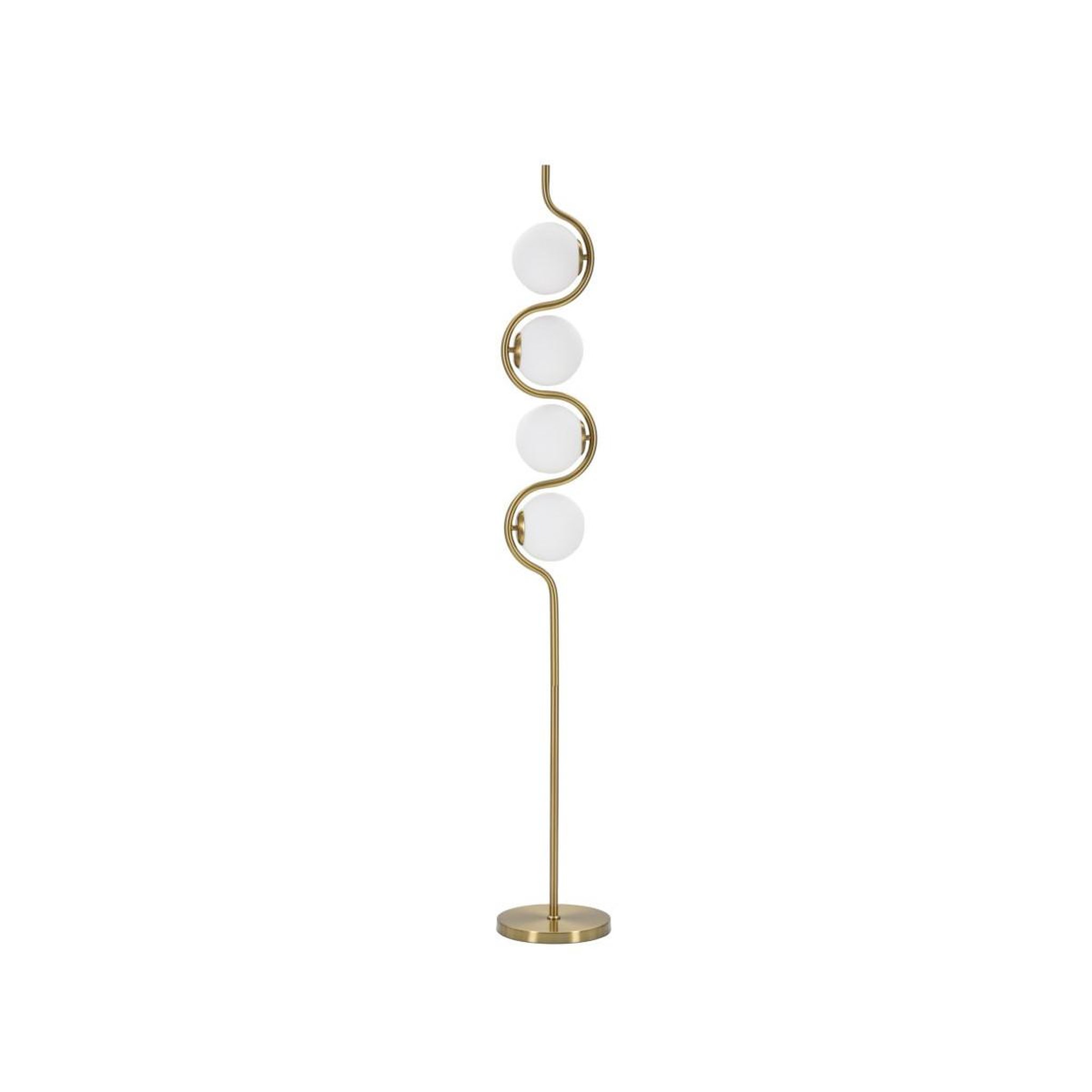 Paris Prix Lampadaire Design 4 Sphères  Luci  165cm Blanc & Or