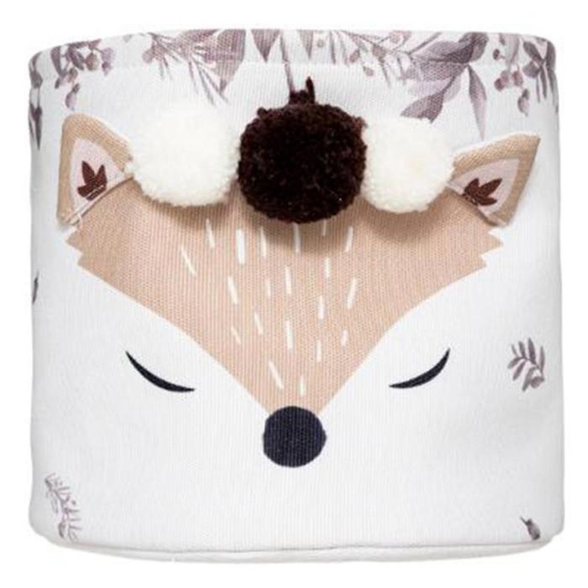 Voir la diapositive 4 : Atmosphera Kids Lot de 2 paniers déco enfant  renard  30cm blanc