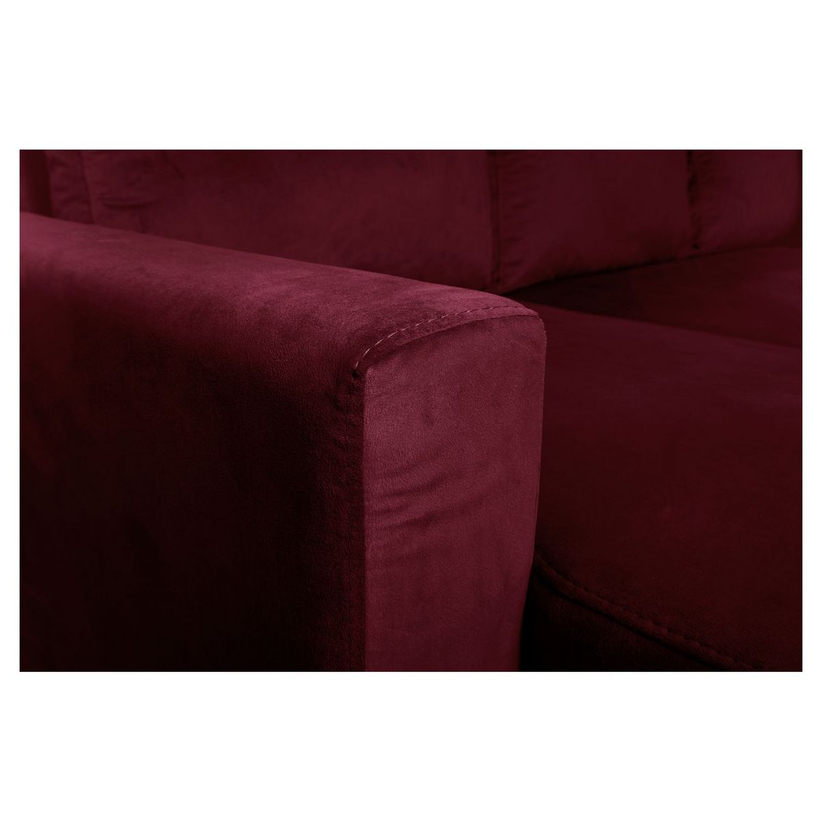 Canapé d'angle réversible convertible avec coffre en tissu ou velours GERALDINE 