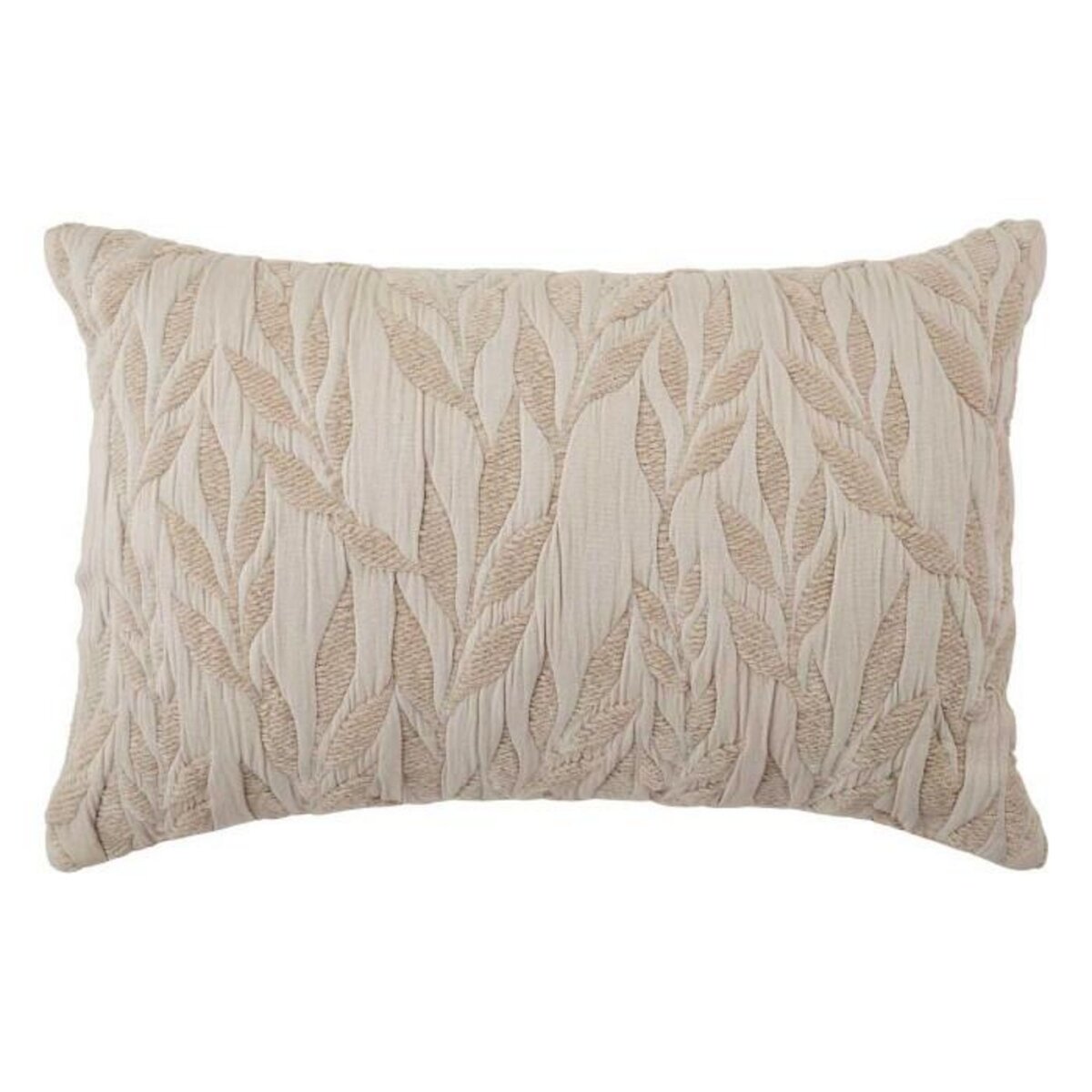 ATMOSPHERA Coussin Déco Jacquard  Lethon  38x58cm Beige Lin
