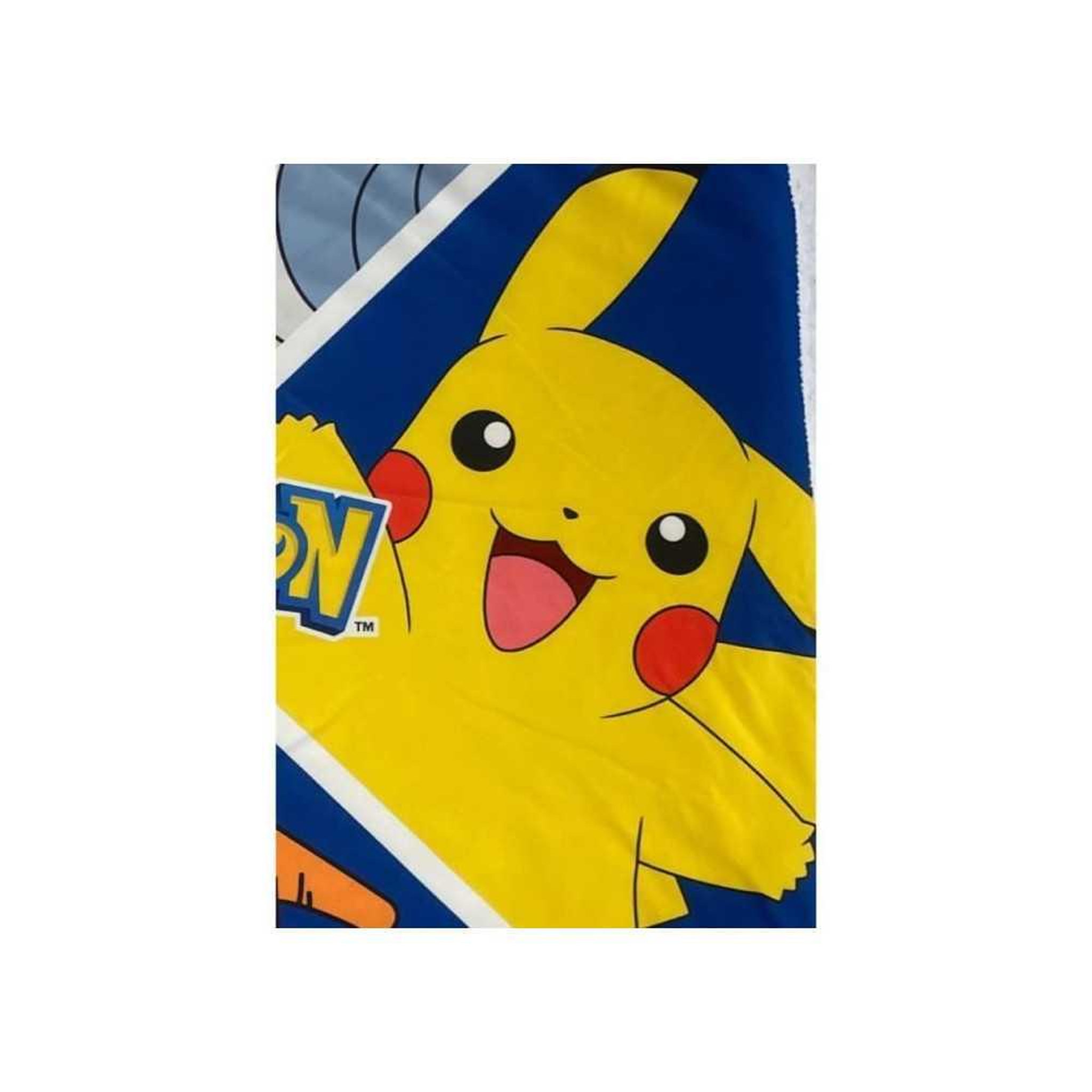 Voir la diapositive 5 : Pokemon Couverture Sherpa - POKEMON - Evolutions Pokemon Let's Go - 100 x 150 cm