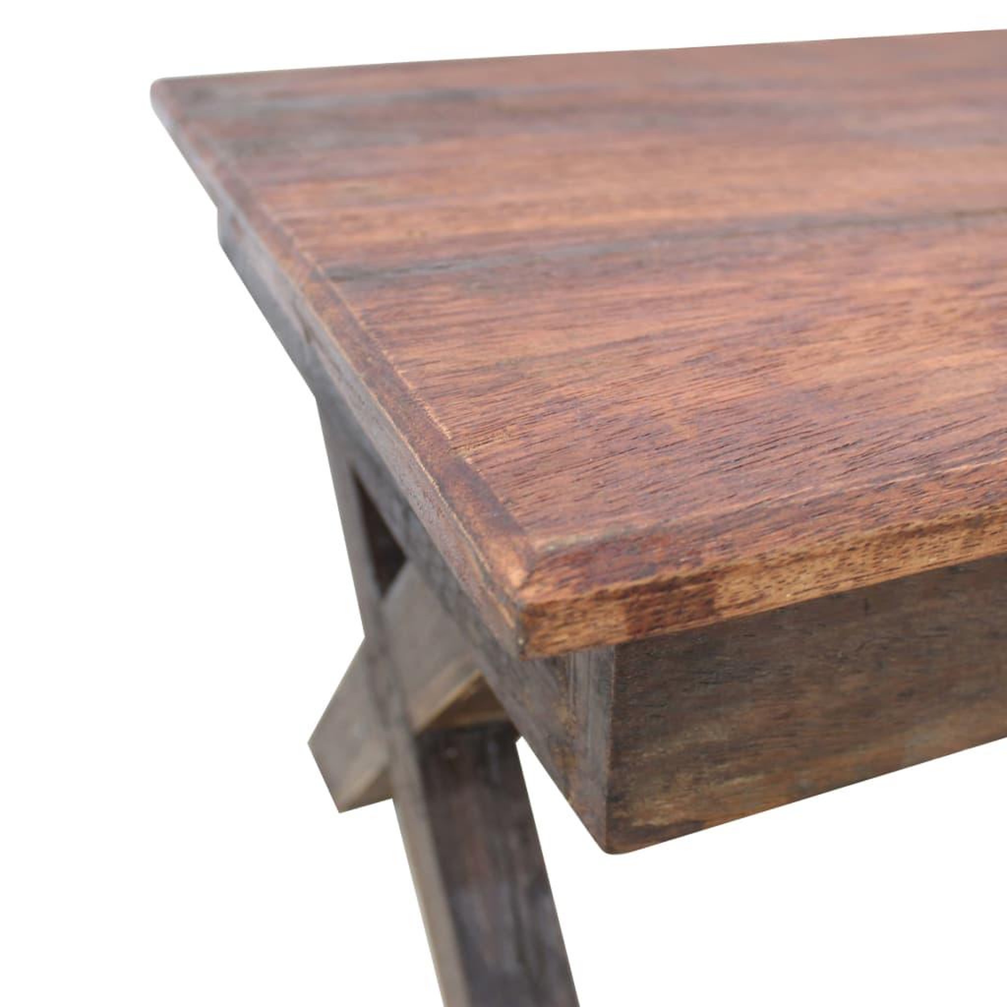 Voir la diapositive 4 : VIDAXL Table basse bois de recuperation melange 110x60x45 cm