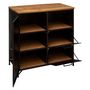 Voir la diapositive 5 : ATMOSPHERA Buffet 1 Porte & 2 Tiroirs  Cierna  85cm Noir