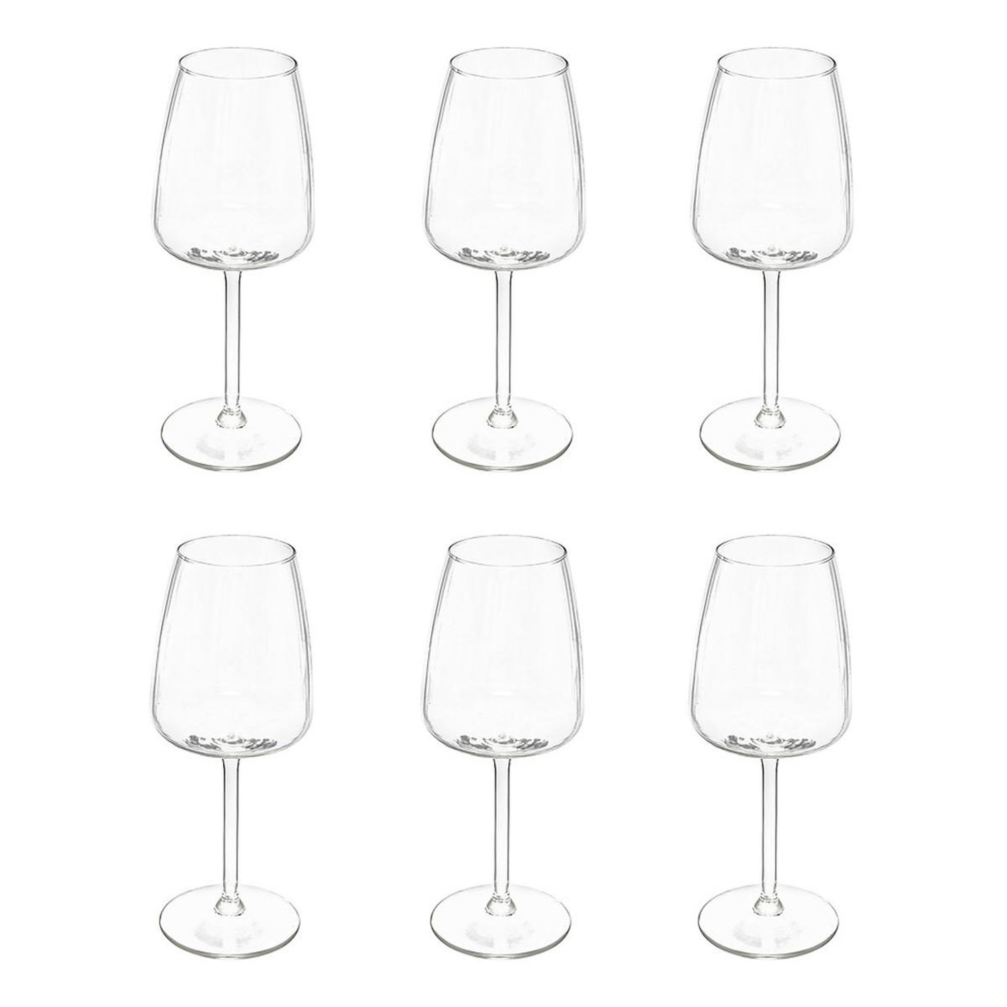 SECRET DE GOURMET Lot de 6 verres à eau  tanya  43cl transparent