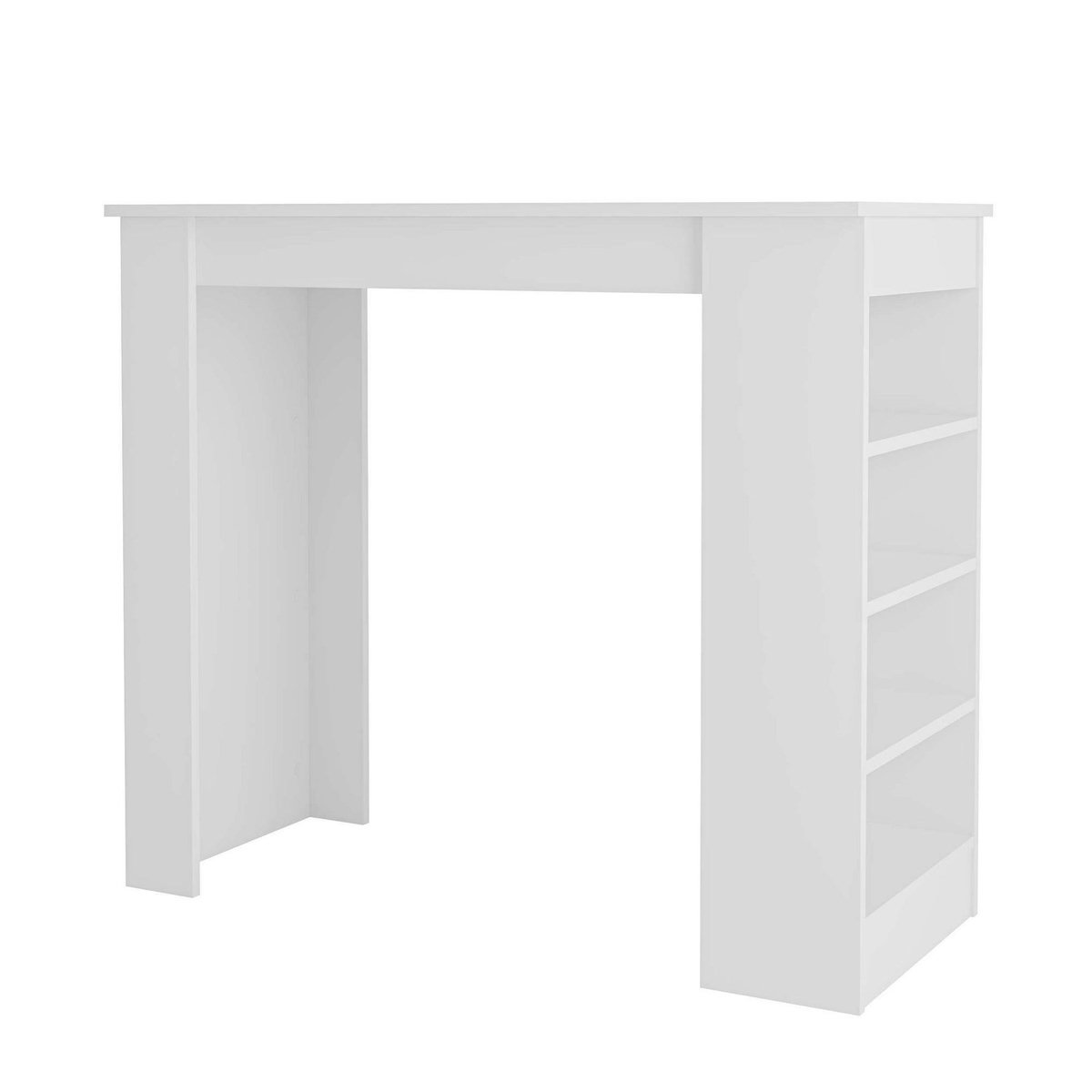 Habitat et Jardin Table de bar en bois  Swallow  117 x 54 x 101,8 cm - Blanc