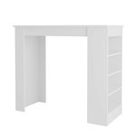 Habitat et Jardin Table de bar en bois  Swallow  117 x 54 x 101,8 cm - Blanc