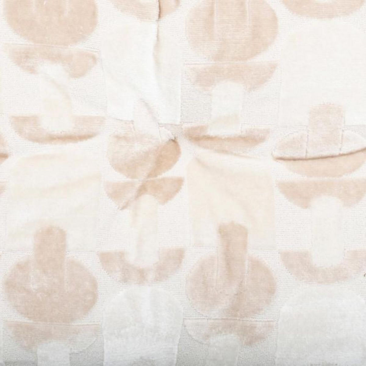 ATMOSPHERA Galette de Chaise en Velours  Luna  38x38cm Beige Lin