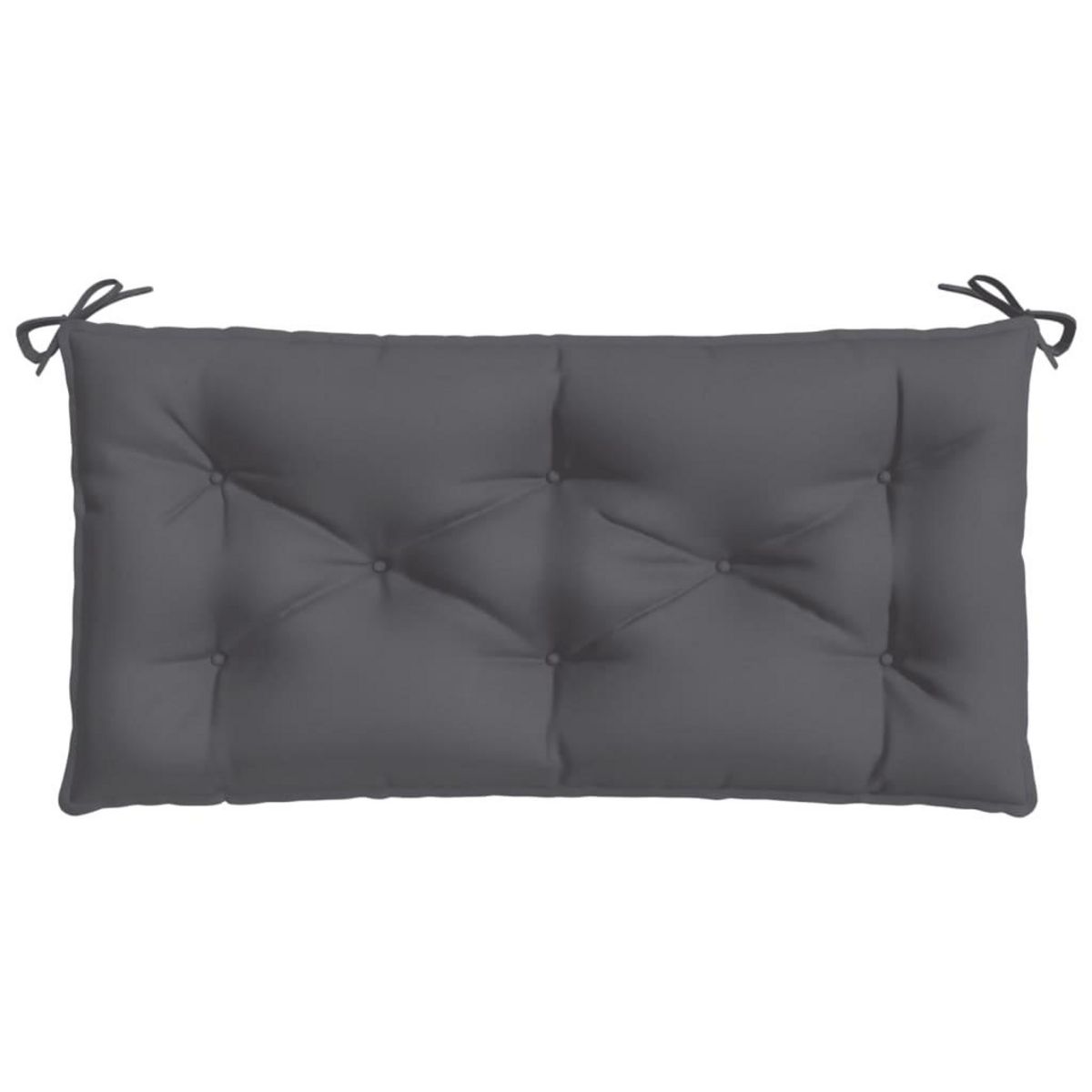 VIDAXL Coussin de banc de jardin anthracite 110x50x7 cm tissu oxford