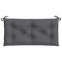 Voir la diapositive 4 : VIDAXL Coussin de banc de jardin anthracite 110x50x7 cm tissu oxford