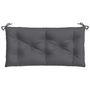 Voir la diapositive 4 : VIDAXL Coussin de banc de jardin anthracite 110x50x7 cm tissu oxford