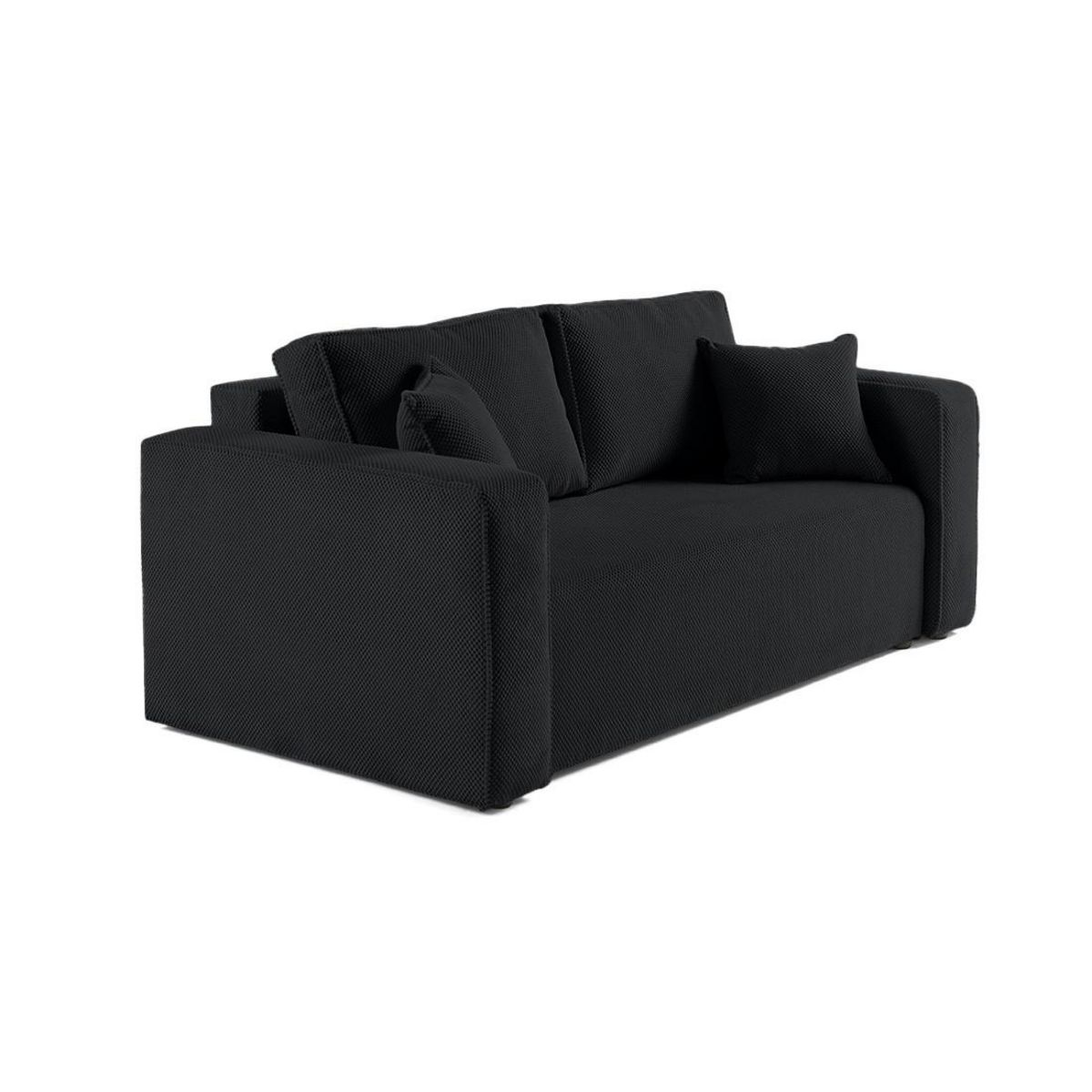 BEST MOBILIER Topaze - canapé droit 2 places - en velours texturé