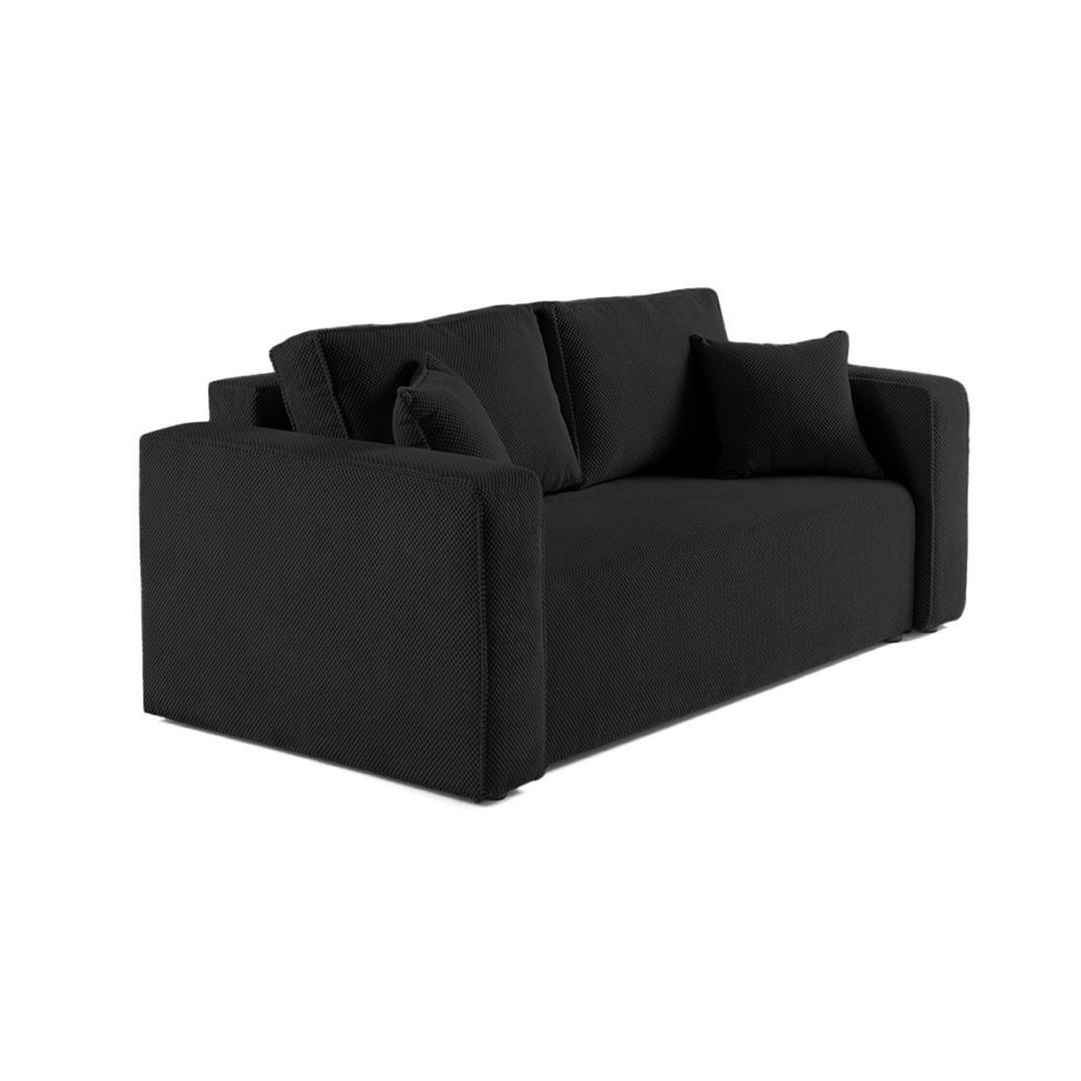 BEST MOBILIER Topaze - canapé droit 2 places - en velours texturé