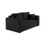 Voir la diapositive 2 : BEST MOBILIER Topaze - canapé droit 2 places - en velours texturé