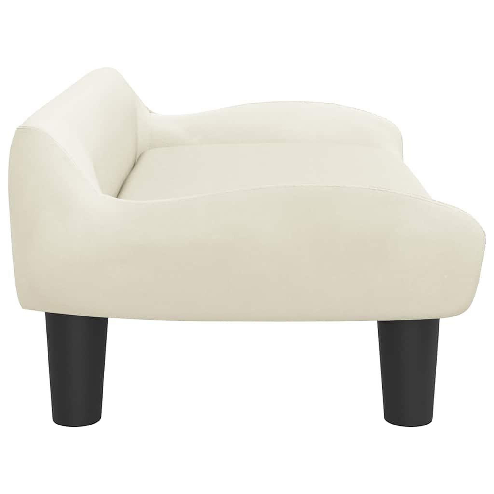 Voir la diapositive 4 : VIDAXL Lit pour chien creme 70x40x24 cm velours
