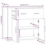 Voir la diapositive 6 : VIDAXL Buffet Blanc 80x33x70 cm Bois d'ingenierie