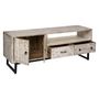 Voir la diapositive 2 : ATMOSPHERA Meuble TV 2 portes et 2 tiroirs Ajay - Beige
