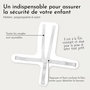 Voir la diapositive 3 : Monsieur Bébé Harnais de sécurité 5 points pour chaise haute enfant - Gamme Ptit