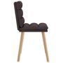 Voir la diapositive 5 : VIDAXL Chaises a manger lot de 2 marron fonce tissu