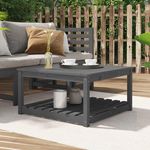 VIDAXL Table de jardin gris 82,5x82,5x45 cm bois massif de pin