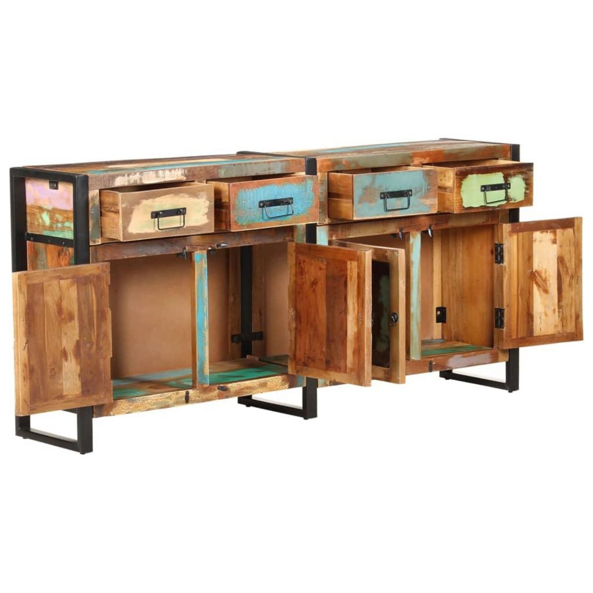 VIDAXL Buffet 172x35x80 cm Bois de recuperation massif