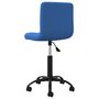 Voir la diapositive 5 : VIDAXL Chaise pivotante de bureau Bleu Velours