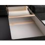 Voir la diapositive 5 : BEST MOBILIER Bianca - canapé d'angle gauche 4 places convertible avec coffre en tissu texturé