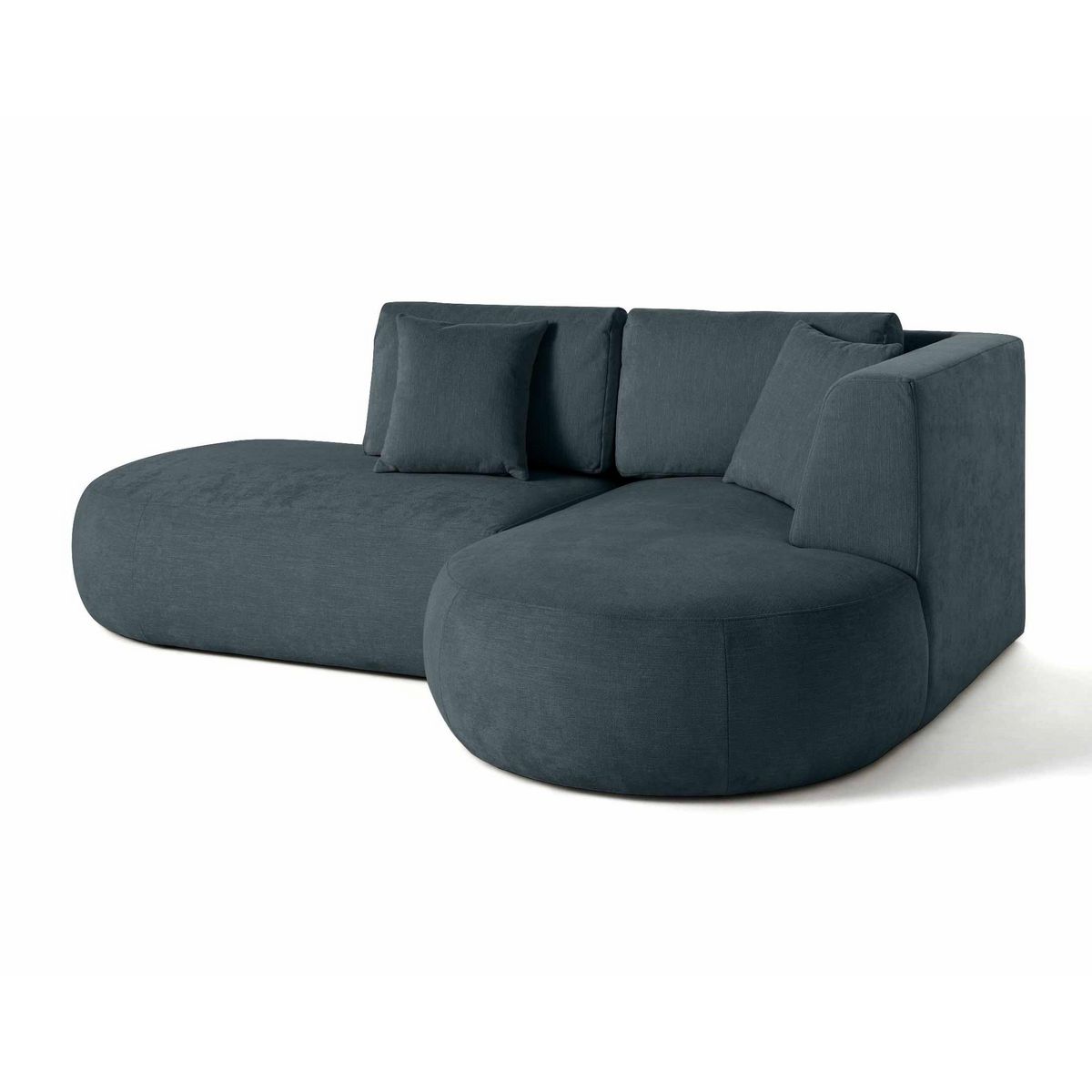 LISA DESIGN Santorini - canapé modulable d'angle droit - 4 places - en tissu texturé